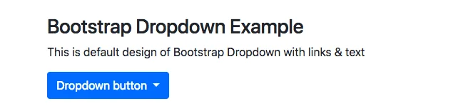  Bootstrap 4 Dropdown Example
