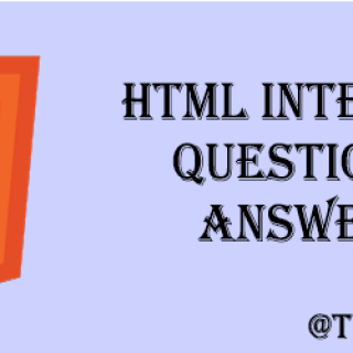HTML5 interview questions and answers 2016