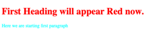 HTML Inline CSS Example for multiple syntax
